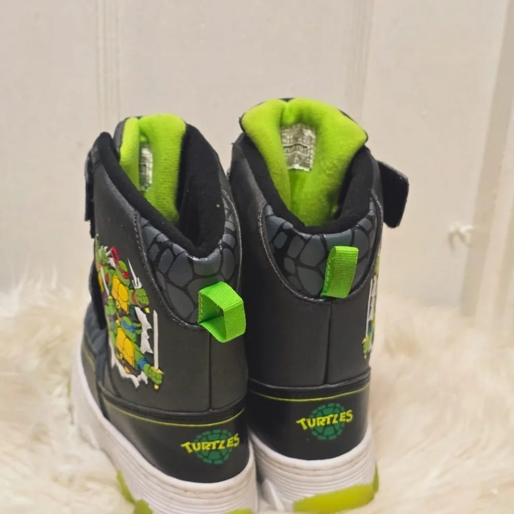 Nickelodeon Teenage Mutant Ninja Turtles Toddler Boy's Winter SnowBoots Sz 11🌴✌